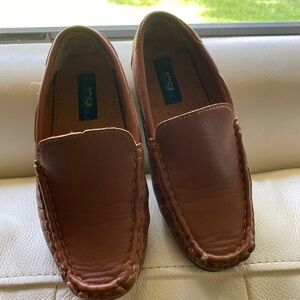 Brown moccasin for boys